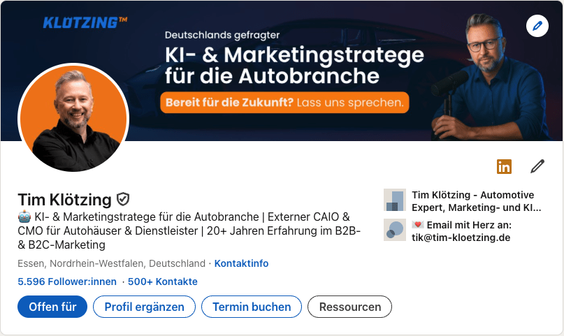 LinkedIn profil LinkedIn profil